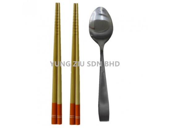 CHILDREN'S CHOPSTICKS + SPOON (2CHOPSTICKS+1 SPOON)